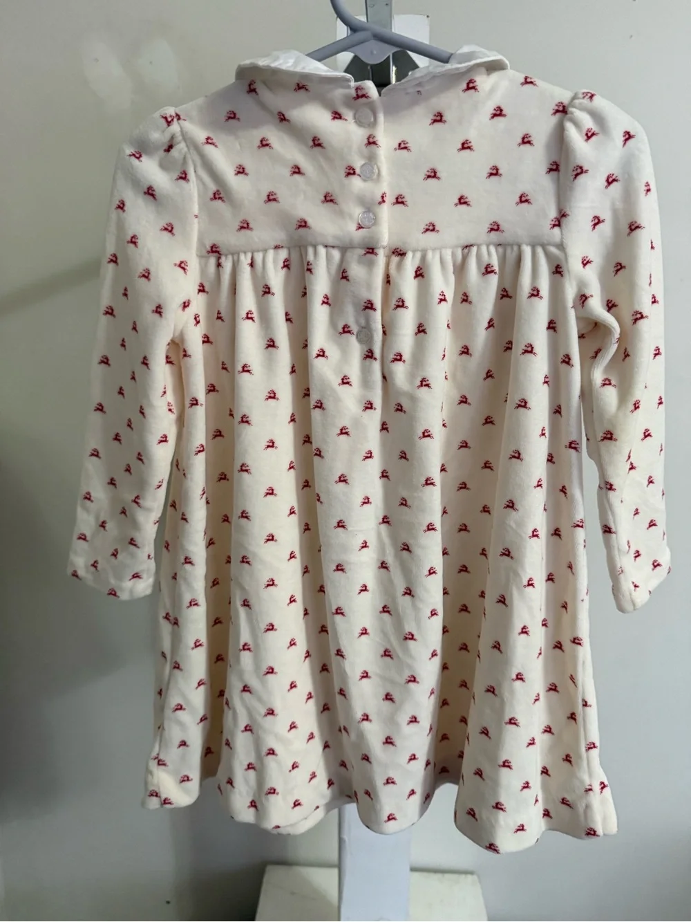 Ralph Lauren Reindeer-Print Velour Dress